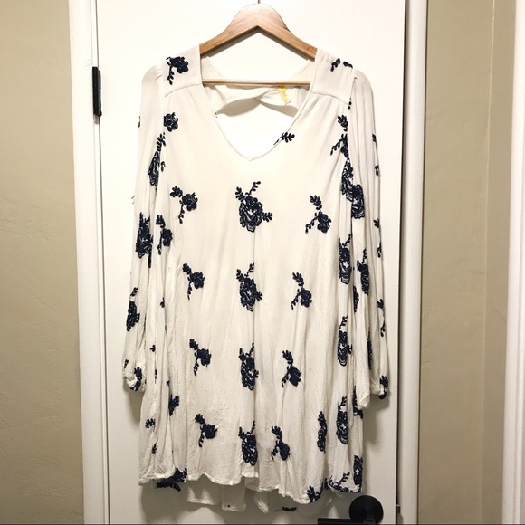 Free People White Floral Print Dress - Picture 6 of 6